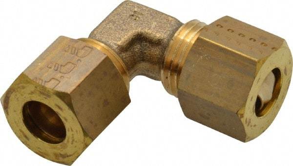 Legris - 10mm OD, Brass Union Elbow - 330 Max Working psi, -40 to 210°F, Comp x Comp Ends - Exact Tool & Supply