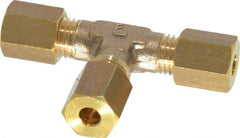 Legris - 4mm OD, Brass Union Tee - 300 Max Working psi, -40 to 210°F, Comp x Comp x Comp Ends - Exact Tool & Supply