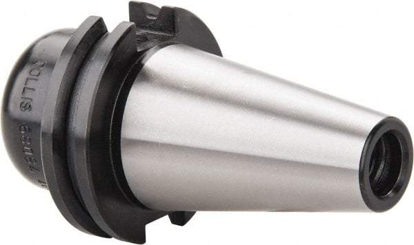 Collis Tool - CAT40 Taper Shank 1" Hole End Mill Holder/Adapter - 1-3/4" Nose Diam, 1-3/4" Projection, 3/4-16 Drawbar, Through-Spindle Coolant - Exact Tool & Supply