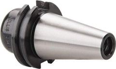 Collis Tool - CAT40 Taper Shank 1" Hole End Mill Holder/Adapter - 1-3/4" Nose Diam, 1-3/4" Projection, 3/4-16 Drawbar, Through-Spindle Coolant - Exact Tool & Supply