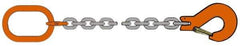 Pewag - 10' Long, 7,100 Lb Basket Capacity, 7,100 Lb Vertical Capacity, Alloy Steel Web Sling - SOS Chain Sling, 3/8" Diam Chain, Silver (Color), with Sling Hook & Master Link - Exact Tool & Supply