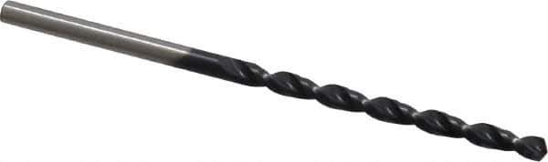 Cleveland - #43 135° Cobalt Jobber Drill - TiAlN Finish, Right Hand Cut, Parabolic Flute, Straight Shank, 2-1/4" OAL, Split Point - Exact Tool & Supply