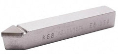 Kennametal - 1/2 x 1/2" Shank, Threading Single Point Tool Bit - E-8 - Exact Tool & Supply
