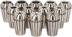 ETM - 12 Piece, 1/16" to 1/2" Capacity, ER Collet Set - Increments of 1mm, Series ER20 - Exact Tool & Supply