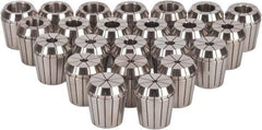ETM - 23 Piece, 1/8" to 1" Capacity, ER Collet Set - Increments of 1mm, Series ER40 - Exact Tool & Supply