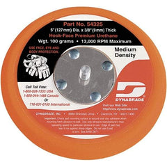 Dynabrade - 5" Diam Hook & Loop Disc Backing Pad - Medium Density, 13,000 RPM - Exact Tool & Supply