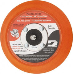 Dynabrade - 5" Diam Adhesive/PSA Disc Backing Pad - Soft Density, 13,000 RPM - Exact Tool & Supply