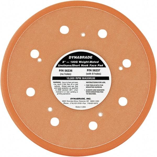 Dynabrade - 8" Diam Hook & Loop Disc Backing Pad - Medium Density, 13,000 RPM - Exact Tool & Supply