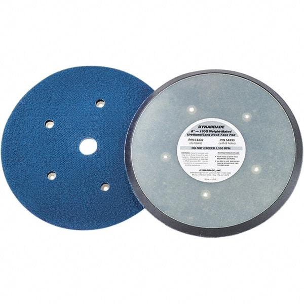 Dynabrade - 8" Diam Hook & Loop Disc Backing Pad - Medium Density, 13,000 RPM - Exact Tool & Supply