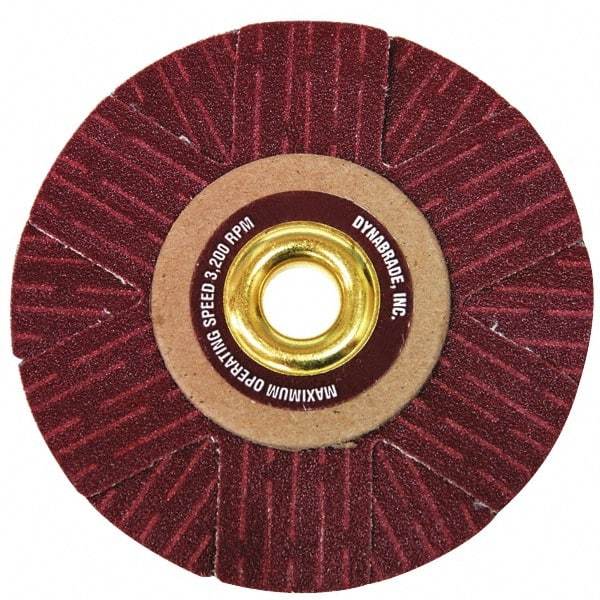 Dynabrade - 4" Diam 220 Grit Coated Sanding Star - Very Fine Grade, Arbor Mount - Exact Tool & Supply