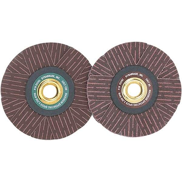 Dynabrade - 4" Diam 80 Grit Coated Sanding Star - Medium Grade, Arbor Mount - Exact Tool & Supply