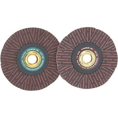 Dynabrade - 4" Diam 80 Grit Coated Sanding Star - Medium Grade, Arbor Mount - Exact Tool & Supply