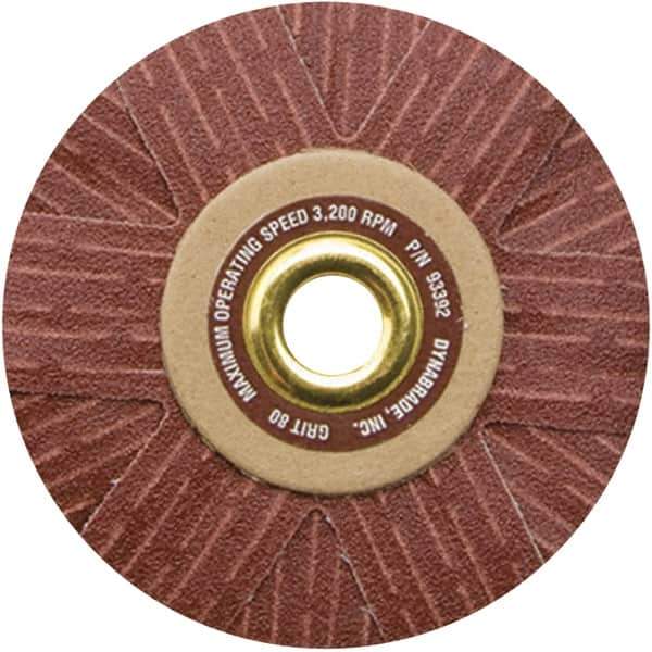 Dynabrade - 4" Diam 120 Grit Coated Sanding Star - Fine Grade, Arbor Mount - Exact Tool & Supply