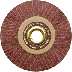 Dynabrade - 4" Diam 120 Grit Coated Sanding Star - Fine Grade, Arbor Mount - Exact Tool & Supply