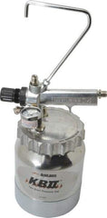 DeVilbiss - Paint Sprayer Cup - 2 Quart Aluminum Pressure Cup, Compatible with Spray Guns - Exact Tool & Supply