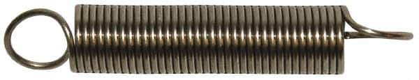 Gardner Spring - 1/2" OD, 6.08" Max Ext Len, 0.063" Wire Diam Spring - 5.7354 Lb/In Rating, 1.4773 Lb Init Tension - Exact Tool & Supply