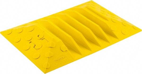 Hubbell Wiring Device-Kellems - 5 Channel, T-Shaped, Drop Over Cable Ramp - 36 Inch Long x 17-1/2 Inch Wide x 1.95 Inch High, Yellow and Blue - Exact Tool & Supply