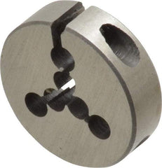 Interstate - #0-80 UNF Thread, 13/16" Outside Diam High Speed Steel Round Die - Right Hand Thread, Adjustable - Exact Tool & Supply
