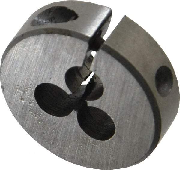 Interstate - #1-72 UNF Thread, 13/16" Outside Diam High Speed Steel Round Die - Right Hand Thread, Adjustable - Exact Tool & Supply