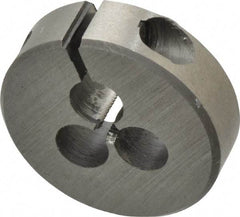 Interstate - #2-64 UNF Thread, 13/16" Outside Diam High Speed Steel Round Die - Right Hand Thread, Adjustable - Exact Tool & Supply
