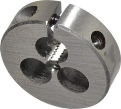 Interstate - #4-36 UNF Thread, 13/16" Outside Diam High Speed Steel Round Die - Right Hand Thread, Adjustable - Exact Tool & Supply