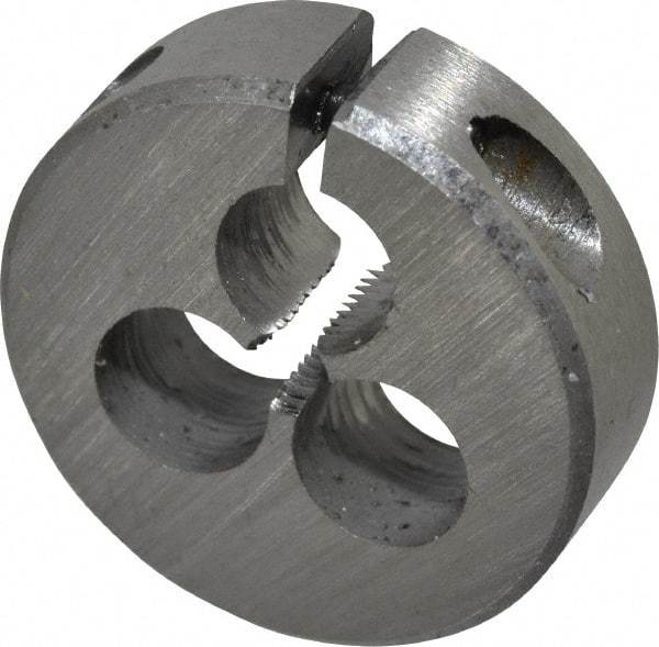 Interstate - #4-48 UNF Thread, 13/16" Outside Diam High Speed Steel Round Die - Right Hand Thread, Adjustable - Exact Tool & Supply