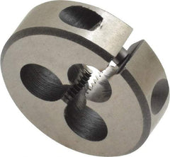 Interstate - #6-40 UNF Thread, 13/16" Outside Diam High Speed Steel Round Die - Right Hand Thread, Adjustable - Exact Tool & Supply