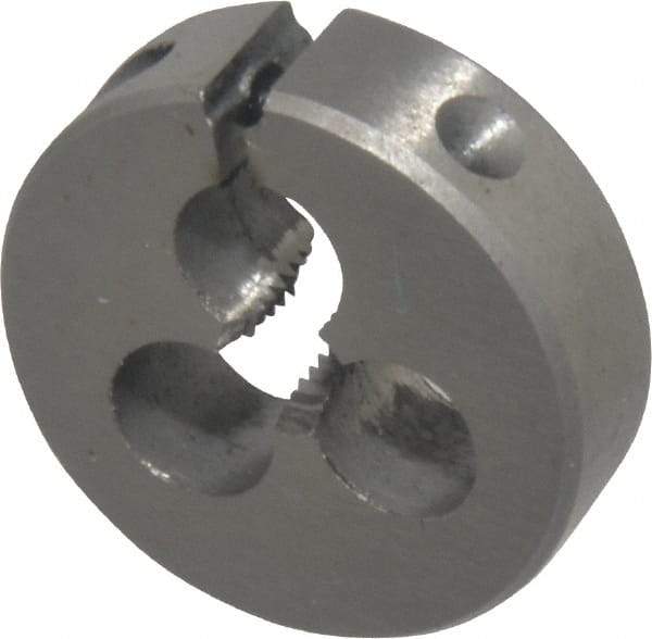 Interstate - #8-36 UNF Thread, 13/16" Outside Diam High Speed Steel Round Die - Right Hand Thread, Adjustable - Exact Tool & Supply