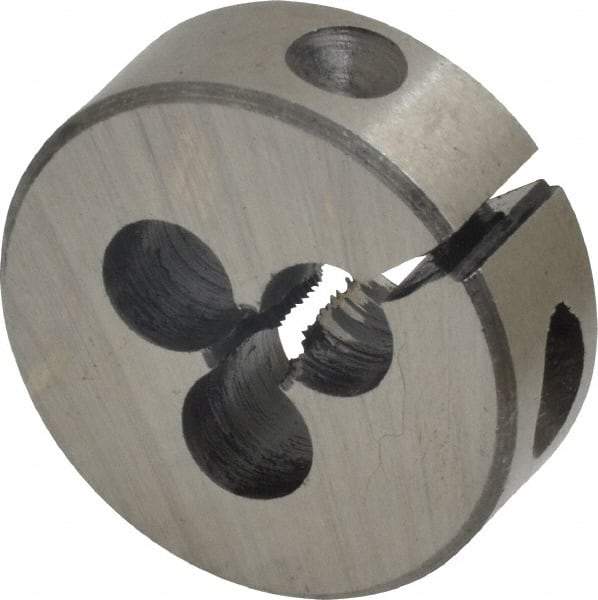 Interstate - #4-48 UNF Thread, 1" Outside Diam High Speed Steel Round Die - Right Hand Thread, Adjustable - Exact Tool & Supply