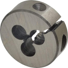 Interstate - #4-48 UNF Thread, 1" Outside Diam High Speed Steel Round Die - Right Hand Thread, Adjustable - Exact Tool & Supply