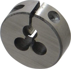Interstate - #5-44 UNF Thread, 1" Outside Diam High Speed Steel Round Die - Right Hand Thread, Adjustable - Exact Tool & Supply