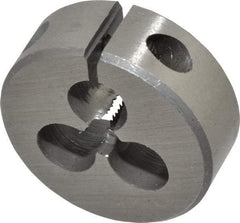 Interstate - #6-40 UNF Thread, 1" Outside Diam High Speed Steel Round Die - Right Hand Thread, Adjustable - Exact Tool & Supply