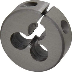 Interstate - #10-32 UNF Thread, 1" Outside Diam High Speed Steel Round Die - Right Hand Thread, Adjustable - Exact Tool & Supply
