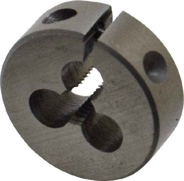 Interstate - #12-28 UNF Thread, 1" Outside Diam High Speed Steel Round Die - Right Hand Thread, Adjustable - Exact Tool & Supply