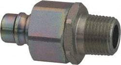 Parker - 1 Thread Stainless Steel Hydraulic Hose MPT Fitting - 2,000 psi - Exact Tool & Supply