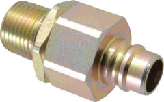 Parker - 1/2 Thread Steel Hydraulic Hose MPT Fitting - 4,000 psi - Exact Tool & Supply