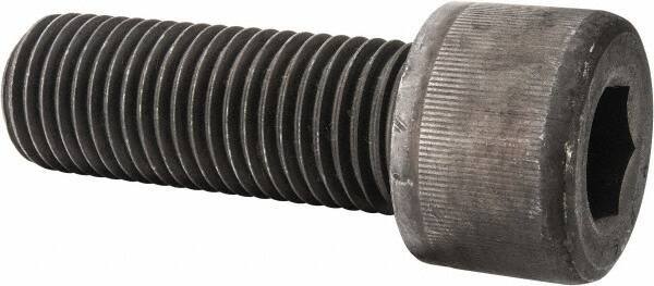 Value Collection - 1-1/4 - 7 UNC Hex Socket Drive, Socket Cap Screw - Alloy Steel, Black Oxide Finish, Fully Threaded, 3-1/2" Length Under Head - Exact Tool & Supply