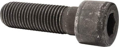 Value Collection - 1-1/4 - 7 UNC Hex Socket Drive, Socket Cap Screw - Alloy Steel, Black Oxide Finish, Partially Threaded, 4" Length Under Head - Exact Tool & Supply