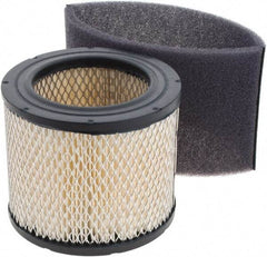 Gast - Air Compressor Filter Element - 4-3/4" High, 3-5/8" ID x 6-5/8" OD, Use with Gast AJ126D Inlet Filter - Exact Tool & Supply
