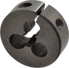 Interstate - #14-24 UNS Thread, 1" Outside Diam High Speed Steel Round Die - Right Hand Thread, Adjustable - Exact Tool & Supply