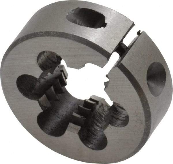 Interstate - 1/2-13 UNC Thread, 1" Outside Diam High Speed Steel Round Die - Right Hand Thread, Adjustable - Exact Tool & Supply