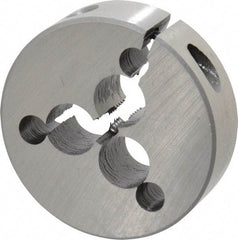 Interstate - 1/4-20 UNC Thread, 2" Outside Diam High Speed Steel Round Die - Right Hand Thread, Adjustable - Exact Tool & Supply