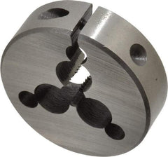 Interstate - 5/16-18 UNC Thread, 2" Outside Diam High Speed Steel Round Die - Right Hand Thread, Adjustable - Exact Tool & Supply