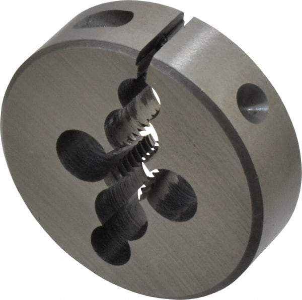 Interstate - 3/8-16 UNC Thread, 2" Outside Diam High Speed Steel Round Die - Right Hand Thread, Adjustable - Exact Tool & Supply