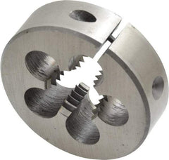 Interstate - 3/4-10 UNC Thread, 2" Outside Diam High Speed Steel Round Die - Right Hand Thread, Adjustable - Exact Tool & Supply