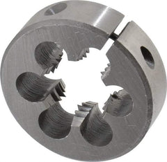 Interstate - 7/8-9 UNC Thread, 2" Outside Diam High Speed Steel Round Die - Right Hand Thread, Adjustable - Exact Tool & Supply