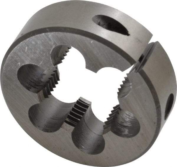Interstate - 1-14 UNS Thread, 2" Outside Diam High Speed Steel Round Die - Right Hand Thread, Adjustable - Exact Tool & Supply