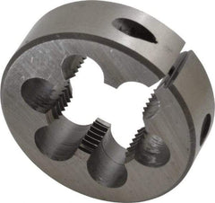 Interstate - 1-14 UNS Thread, 2" Outside Diam High Speed Steel Round Die - Right Hand Thread, Adjustable - Exact Tool & Supply
