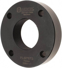 Nook Industries - 4.2" Flange OD x 0.83" Thickness Precision Acme Mounting Flange - For 1-1/4 & 1-1/2" Bars, 4 Mounting Holes, Steel - Exact Tool & Supply