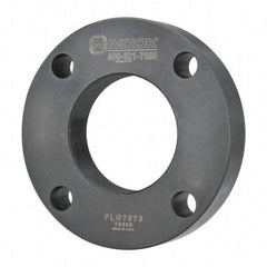Nook Industries - 4.94" Flange OD x 0.9" Thickness Precision Acme Mounting Flange - For 2-4 Bars, 4 Mounting Holes, Steel - Exact Tool & Supply